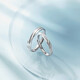 Saturday Fortune (ZLF) S925 silver jewelry couple rings for men and women, Möbius rings, live rings to commemorate the anniversary, live men's rings