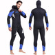 Vinoya 5mm thickened diving suit men's split warm snorkeling and cold-proof deep diving equipment long-sleeved swimsuit women 1049 split 5mm black M