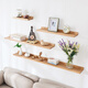 Jiayi solid wood storage rack on the wall punch-free storage rack partition wall hanging bookshelf entryway laminate wall wooden storage rack