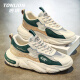 Tang Lion (Tonlion) Herrenschuhe Sommer Mesh Schuhe Herren Trendy Casual Sports Schuhe Herrendicke Vaters Schuhe Trendy Schuhe Reisgrün Größe 42