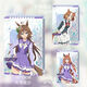 Dragon Racing Horse Girl Barji Reed Hair Cendrillon Marunshinsky Koji Hood Tamamo Cross Acrylique Flow Péripherie bidimensionnelle W3899 HEIR CHEALLELLE TROIS COULEUR BLANC 9 * 13 * 08CM / COULEUR Phantom Glitter + Sequelles