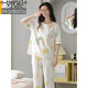 Modal 2025 air-conditioning suit pajamas for women in summer pure cotton short-sleeved cropped pants can be worn on the outside sweet and casual cotton home clothes 607 gray stripes black and white stripes 9848 XL Recommended 115-130Jin [Jin equals 0.5 kg]