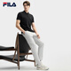 Fila Pilot POLO | Fila official men's knitted POLO2025 summer new fashion casual cool short-sleeved black-BK L 175/96A/L