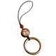 CHUXIANG brass ring mobile phone ring buckle metal universal dust plug pendant USB pendant anti-lost lanyard mobile phone pendant brass ring-Huang Pu