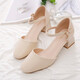 Belle Break-Größe Zehensandalen für Frauen im Sommer 2025 Vielseitige weiche Leder-High Heels Ein-Liner Square Toe Hohlschuhe Huidong Sandalen für Frauen auf weißen 20 Sandalen für Frauen 2025 Neu 37