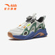 ANTA Children's Sandals Men's and Women's Big Children's Shoes 2025 Summer New Overbearing Frame Shoes Sports Shoes Baotou Beach Sandals Boys Gray/Diatom Green-6 36