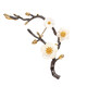 Feiyu A natural mother-of-pearl plum blossom brooch brooch for women Chinese style new Chinese style light luxury high-end exquisite high-end fashion design gun black winter plum brooch