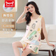 Catman (MiiOW) sleeveless pajamas with chest pads for women in summer new Korean style casual vest shorts dormitory home F-9859 [fixed chest pad] M Recommended 80Jin [Jin equals 0.5 kg]-100Jin [Jin equals 0.5 kg]