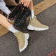 Changxiang Huili Men's Shoes 2025 NUEVO SUMER BRAENTABLE MESH Sports y Coconut Coconut Running Carrete Light Running para hombres RF-AA9909 BEIGE 40