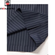 Aemape American Apple Summer Revers Nicht-Seeme-Kurzarm-T-Shirt-T-Shirt-Vertikale Streifen-Casual Polo. Hemd Herren dünner Eisdraht oben Blau 6996 M 170
