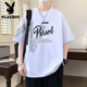 Playboy (Playboy) T-shirt à manches courtes Boy Junior High School Élève lâche Hong Kong Top Teenager Big Children Childre