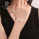 Duozun platinum bracelet for women pt950 new angel love bracelet simple and fashionable platinum bracelet for women birthday gift 7.59g/length 17cm/width 3.2mm