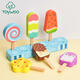 Hyunyong Toywoo House para niños jugando juguetes para niños y niñas Familia 1 de junio Regalos Cocina de madera Helado de madera