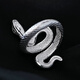 Tongrubi 999 sterling silver pure silver snake-shaped ring men and women niche snake snake birth year ring pure silver snake code