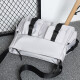 Casual versatile multi-pocket simple solid color large capacity men's crossbody bag black