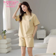 
Modal pajamas women's new summer pure cotton shorts shorts simple casual cotton thin style for outdoor wear. Z9855 M Recommended 80-100Jin [Jin equals 0.5 kg]