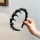 Dongyi Yanxuan headband women's high-end headdress high skull headband student face wash hair cassette with teeth anti-slip falling