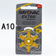 原装RAYOVAC雷特威Extra助听器电池A10A13A312A675一盒60颗 A10 (PR70)一盒60颗