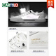 Zapatos de cartelo Summer Summer Breathable Men's Shoes Soft Sole Casual Sports White White Lona de lienzo de cuero con un pie Negro - Seda de hielo transpirable - 6624dk 40 Sports Standard Sports Tamaño