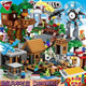 
Lego Ninja Building Blocks Minecraft Assembled Children's Mechanism Cave Assembled Toys Gifts for Boys and Girls Upgrade Cave 4 Mechanisms with Lights 3888 Grains