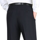 Montagut Summer New Business Casual Hohose Herren mittleren Alters und älteren losen, gerade hohen Taillenhosen Marine Blau 9901 [Sommer] Dünn 36 [Warteumfang 2 Fuß 9]