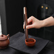 Qixuanyuan light luxury walnut tea set four-piece Kung Fu tea set divided into tea lotus tea spoon tea clip tea spoon tea appreciation utensil tea ceremony accessories