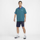 耐克（NIKE）T恤男装 2025夏季男子短袖翻领POLO衫透气休闲网球白色纯棉短袖男 FN3897-480 蓝色条纹 XL