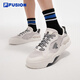 Chaussures pour hommes Fusion Fusion, chaussures de vie de skateboard, 2025 Nouvelles chaussures de coup de pied, chaussures en toile à 2 génération, blancs, blanc / antarctique gris-bc 41