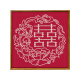 OQB母亲节礼物diy手工繁花似锦珍珠喜字数字油画DIY结新婚订婚材料包 LL11762全彩喷绘加礼品袋+点钻笔 来图定制图片  尺寸请联系客I服