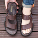 Sandales en cuir YRC Yierkang pour les nouvelles chaussures de plage décontractées pour hommes pour conduire Sandals Sodales sans glissement