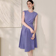
ROEYSHOUSE rosy saffron purple waist dress 2025 summer new style sleeveless knitted skirt 11975 purple 2XL