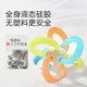 Shixi Manhattan hand-caught ball teether for infants with oral appetite period 0-3-6 months, which can chew fish and bear paw teething sticks