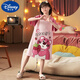 Disney girls nightgown summer short-sleeved pure cotton sweet children's pajamas cartoon medium-sized children girl sweet princess mother and daughter clothing TN702 125 size 12 (recommended height 115-125)
