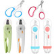 Pet Nail Clippers LED Light Illumination to Prevent Bleeding Cat Nail Clippers Round Hole Dog Nail Clipper Manicure Clipper Orange Round Hole-OPP Pack Pet Nail Clipper