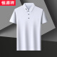 Hengyuanxiang seda de seda de hilo alta la camiseta de solapa de polo de manga corta para hombres de altura.
