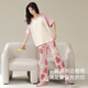 
Catman (MiiOW) 2025 new pajamas for women in summer pure cotton short-sleeved trousers cartoon cute spring and autumn thin summer home clothing set 684B little black bear 2XL (suggested height 168-178cm recommended
