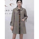 Mrs. Yun Aigui Marke Frauenkleidung 50 40 60 Spring Kleidung langärmelige Mitte und ältere Mütter Kleidung Freizeit und modisches Temperament mit mittlerem Stil E5012#-Blue Green M [85-100jin [Jin entspricht 0,5 kg]]