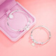 VAN OCEAN ANNOR Ahello kitty 999 sterling silver bracelet female student bracelet cute Hello Kitty love style kitty lucky parent-child bracelet children's style Z166 gift box same style