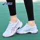 ASICS Women's Shoes Summer ROCKET 11 Badminton Shoes Lightweight and Versatile 2025 New Shock Absorbing Breathable Sports Shoes for Women White Purple-105 37