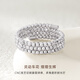 CRD Ke Laidi Spot Sparkling pt950 Platinum Explosive Elastic Bead Ring Laser Versatile Gift for Women 2.85g-Double Layer PG00051