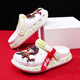 Changxiang huili Nezha Chaussures de trou pour enfants pour garçons en été nouveau style pour la tête de sac non glissant pour filles bébé garçon garçon portant des chaussures de plage bleu foncé [nezha] 30