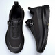 Zapatos para hombres 2025 Nuevo botón giratorio de primavera gratis suela suave de viaje al aire libre Sports y ocio de moda 3527 Negro 40