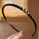 Dongyi Yanxuan headband women's high-end headband headband bow student face wash hair cassette with teeth anti-slip 2 set