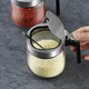 Bodenju high-end kitchen seasoning box salt shaker seasoning jar glass seasoning bottle household seasoning jar storage box combination set lead-free glass (can hold 400g salt) 350ml sharing pack 2 (free stainless steel spoon + label)