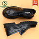 Peading de cuero hueco de carpintería para hombres en verano transpirable pedal de un pie Cabeza redonda sandalias de cuero informal de suela suave para hombres 2025 New Black Punfed 15257-00 Pedal de un pie 40 (este modelo es de una talla más grande)
