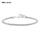 Miss JuJu pt950 platinum double chain wrap bracelet women's new platinum bracelet, weight 10.2-10.4g, length 16+3cm