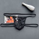 Men's underwear sexy private fun sexy men's lace transparent doublet underwear sexy one black