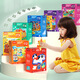 Mideer Milu Children Advanced Puzzle große Fliesen Baby Kognitive frühe Bildung Spielzeug Jungen und Mädchen 1-8 Jahre alt Level 4 (Dinosaure World) Speichertasche Version MD1484