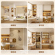 Quanyou Whole House Customized Youth Garderobe Bücherregal Integrated Storage Cabinet Multifunktions-Lagerschrank Tatami Boden-Boden-Bett 1098/(kann aus Tatami bestehen. Bitte wenden Sie sich an den Kundendienst, um Einzelheiten zu erhalten)