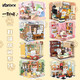 Spielzeug, wenn Geschichte eine Gruppe von Meows Cone Car Food Street Street View Building Block Roomszene Ornamente Trendy Toy Gifts Eine Gruppe von Meows-Melon-Samenkegelwagen 723 Getreide
